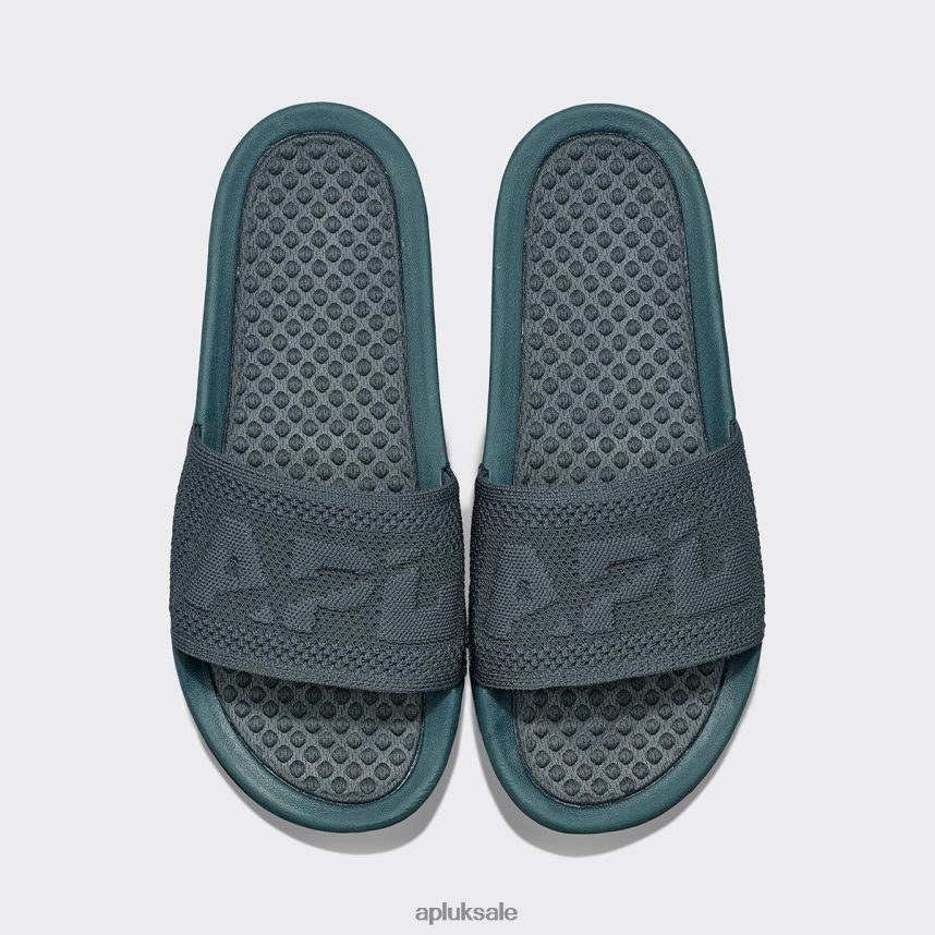 APL Big Logo TechLoom Slide 2 - VH8XNZ598 APL Shoes UK Midnight Jungle Women Slides