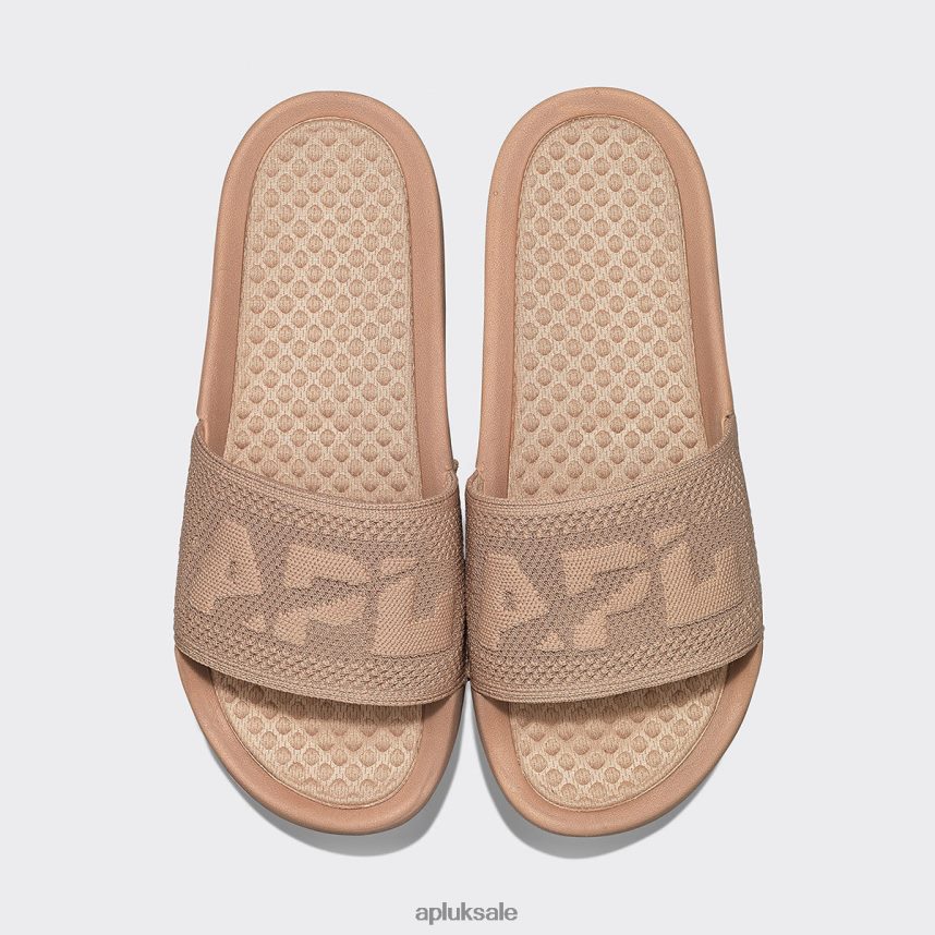 APL Big Logo TechLoom Slide 2 - VH8XNZ602 APL Shoes UK Almond Women Slides