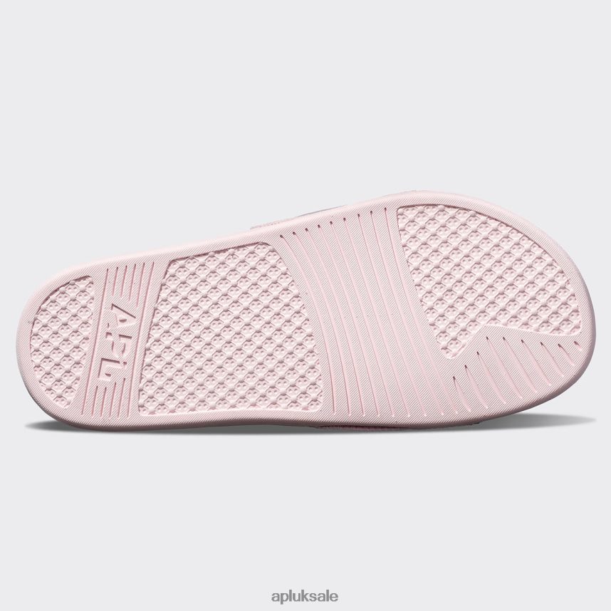APL Big Logo TechLoom Slide 3 - VH8XNZ604 APL Shoes UK Bleached Pink/Cedar Women Slides