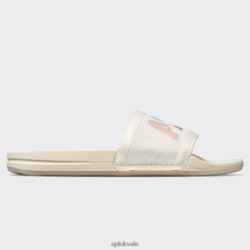 APL Big Logo TechLoom Slide 3 - VH8XNZ613 APL Shoes UK Pristine/Pastel/Blocked Women Slides
