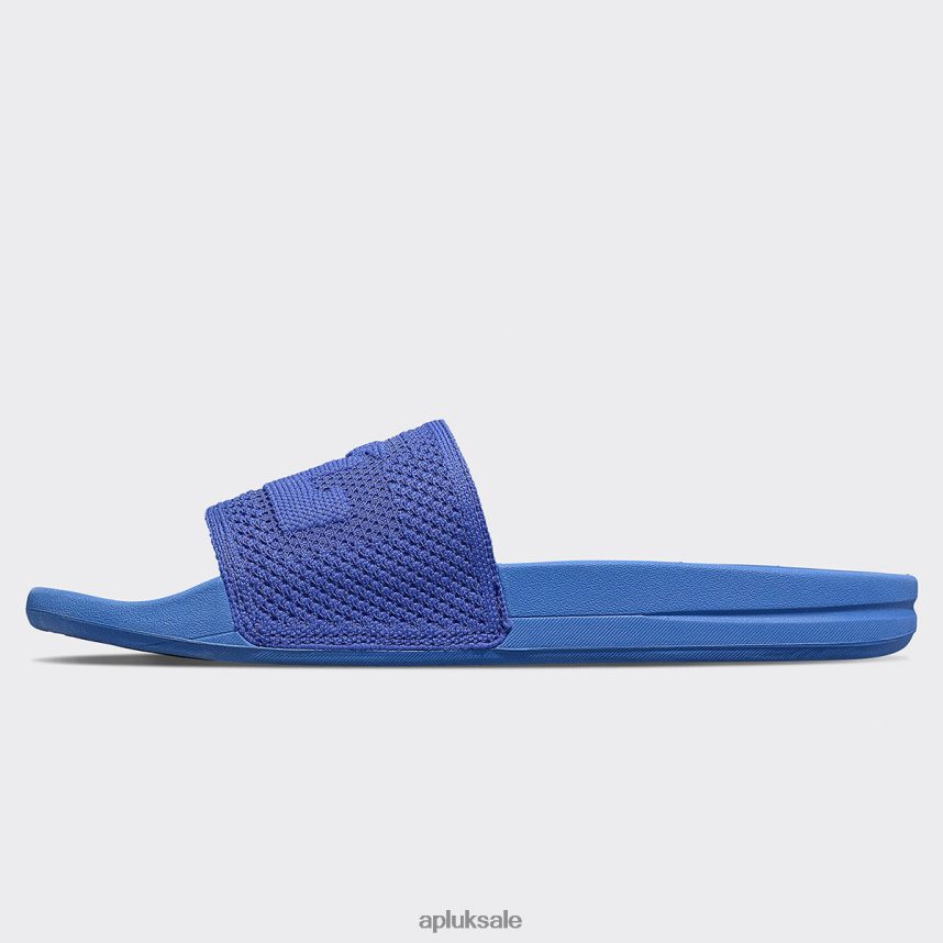 APL Big Logo TechLoom Slide 3 - VH8XNZ616 APL Shoes UK Blue Haze Women Slides