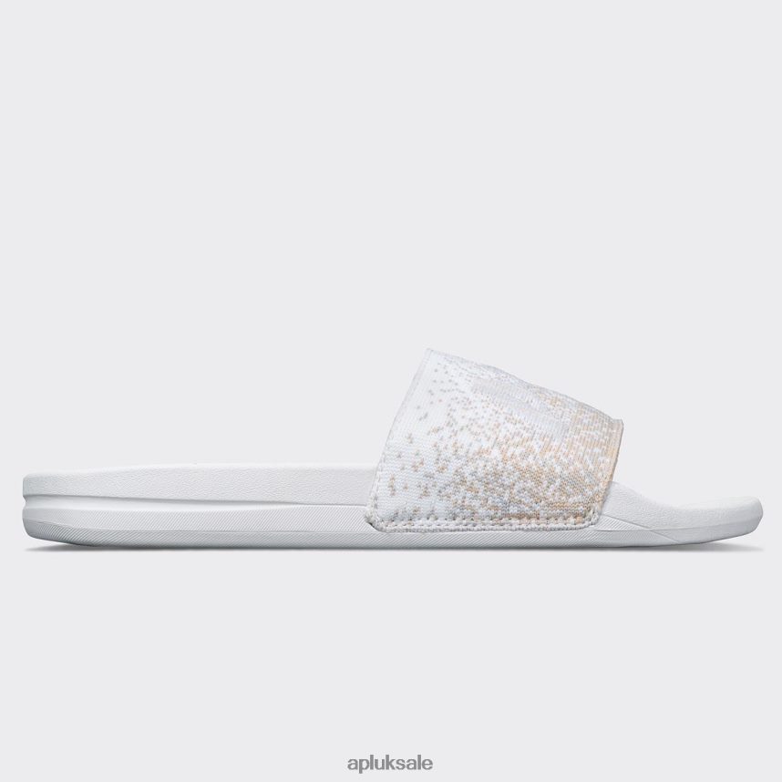 APL Big Logo TechLoom Slide 3 - VH8XNZ619 APL Shoes UK White/Pastel Melange/Ombre Women Slides