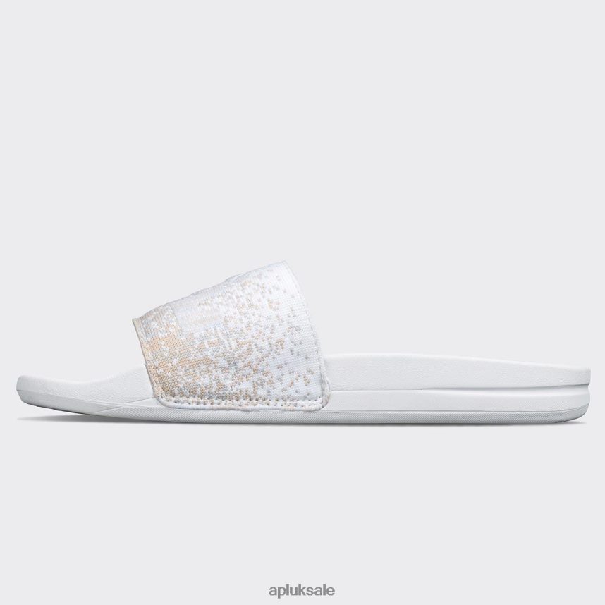 APL Big Logo TechLoom Slide 3 - VH8XNZ619 APL Shoes UK White/Pastel Melange/Ombre Women Slides