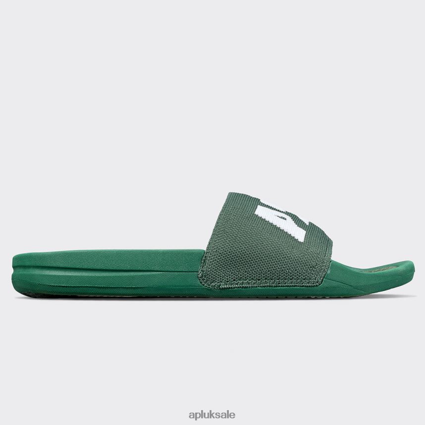 APL Big Logo TechLoom Slide 3 - VH8XNZ627 APL Shoes UK Great Green/White Women Slides