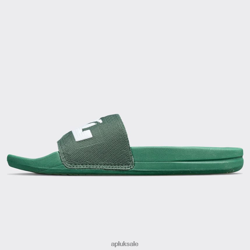 APL Big Logo TechLoom Slide 3 - VH8XNZ627 APL Shoes UK Great Green/White Women Slides