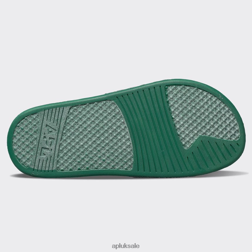 APL Big Logo TechLoom Slide 3 - VH8XNZ627 APL Shoes UK Great Green/White Women Slides