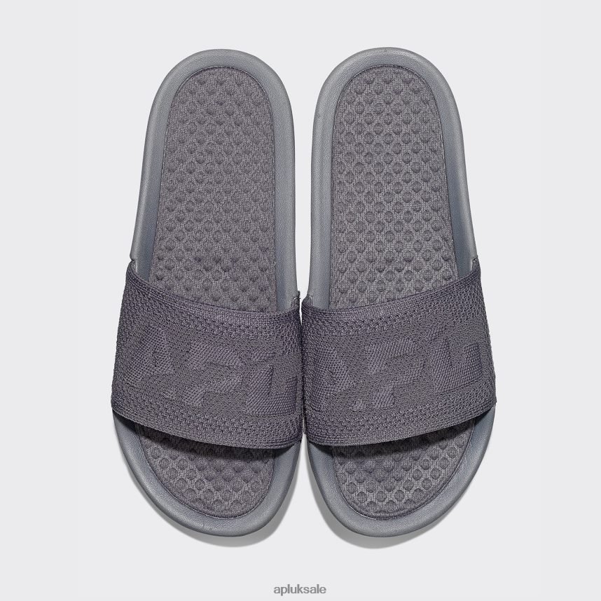 APL Big Logo TechLoom Slide 3 - VH8XNZ633 APL Shoes UK Smoke Women Slides