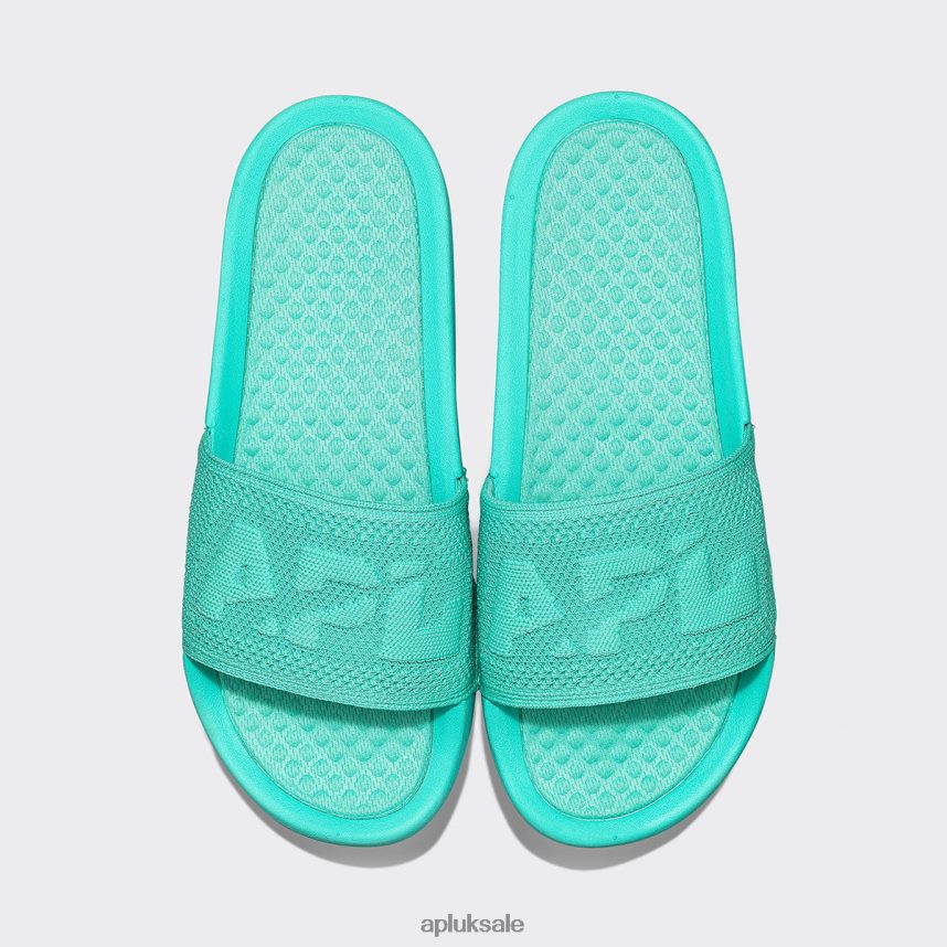 APL Big Logo TechLoom Slide 4 - VH8XNZ638 APL Shoes UK Mint Women Slides