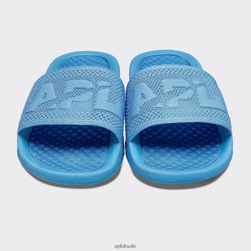 APL Big Logo TechLoom Slide 4 - VH8XNZ641 APL Shoes UK Coastal Blue Women Slides