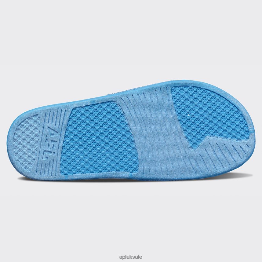 APL Big Logo TechLoom Slide 4 - VH8XNZ641 APL Shoes UK Coastal Blue Women Slides