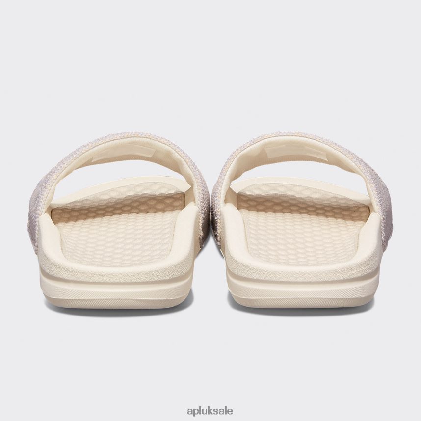 APL Big Logo TechLoom Slide 4 - VH8XNZ644 APL Shoes UK Pristine/Pastel/Melange Women Slides