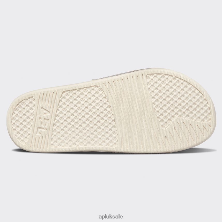 APL Big Logo TechLoom Slide 4 - VH8XNZ644 APL Shoes UK Pristine/Pastel/Melange Women Slides