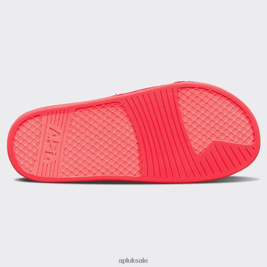 APL Big Logo TechLoom Slide 4 - VH8XNZ646 APL Shoes UK Magenta Women Slides