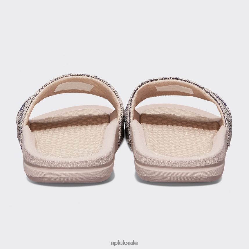 APL Big Logo TechLoom Slide 4 - VH8XNZ649 APL Shoes UK Rose Dust/Navy/Melange Women Slides