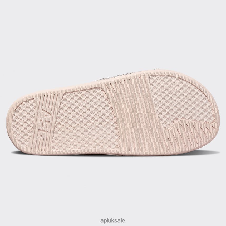 APL Big Logo TechLoom Slide 4 - VH8XNZ649 APL Shoes UK Rose Dust/Navy/Melange Women Slides