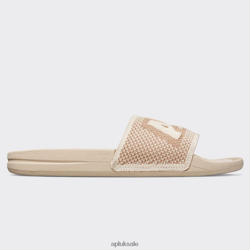 APL Big Logo TechLoom Slide 4 - VH8XNZ663 APL Shoes UK Caramel/Warm Silk Women Slides