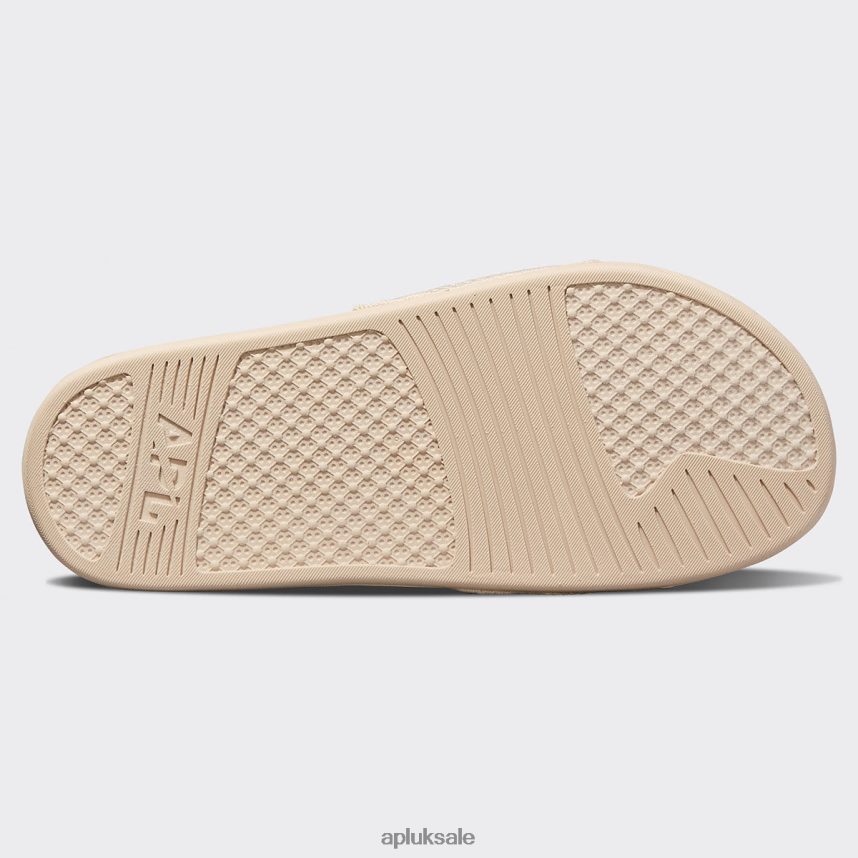 APL Big Logo TechLoom Slide 4 - VH8XNZ663 APL Shoes UK Caramel/Warm Silk Women Slides