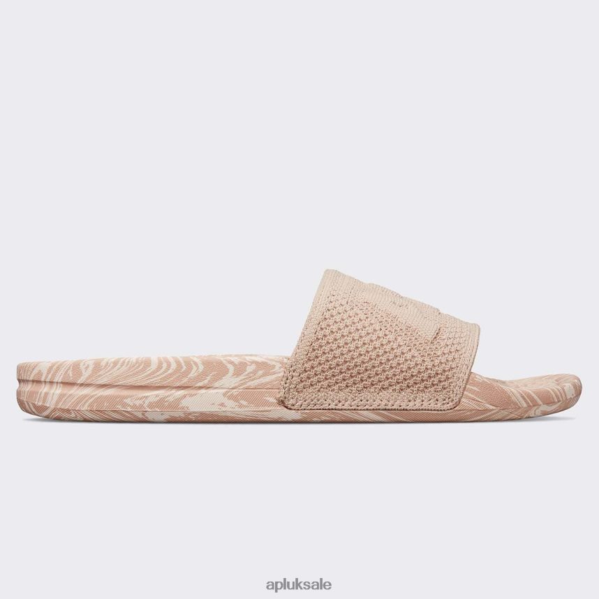 APL Big Logo TechLoom Slide 4 - VH8XNZ671 APL Shoes UK Rose Dust/Creme/Marble Women Slides