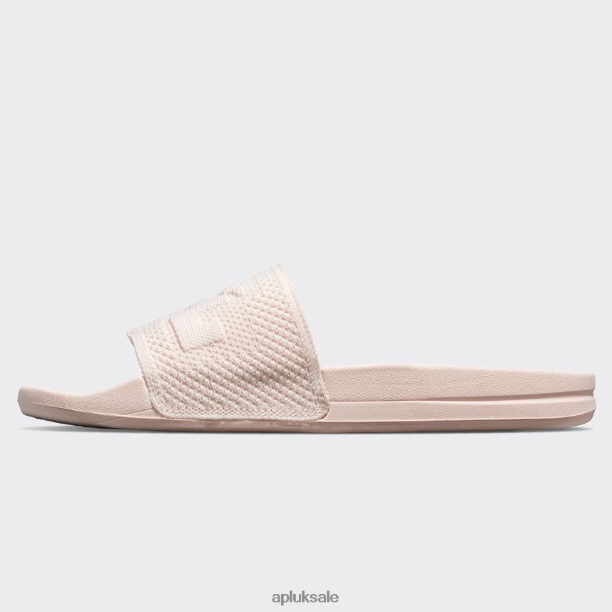 APL Big Logo TechLoom Slide 4 - VH8XNZ672 APL Shoes UK Creme Women Slides