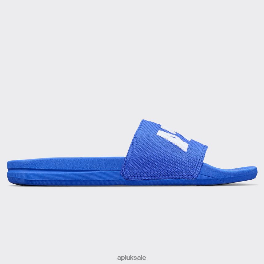 APL Big Logo TechLoom Slide 5 - VH8XNZ676 APL Shoes UK Cobalt/White Women Slides