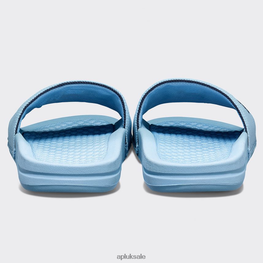 APL Big Logo TechLoom Slide 5 - VH8XNZ684 APL Shoes UK Ice Blue/Midnight Women Slides