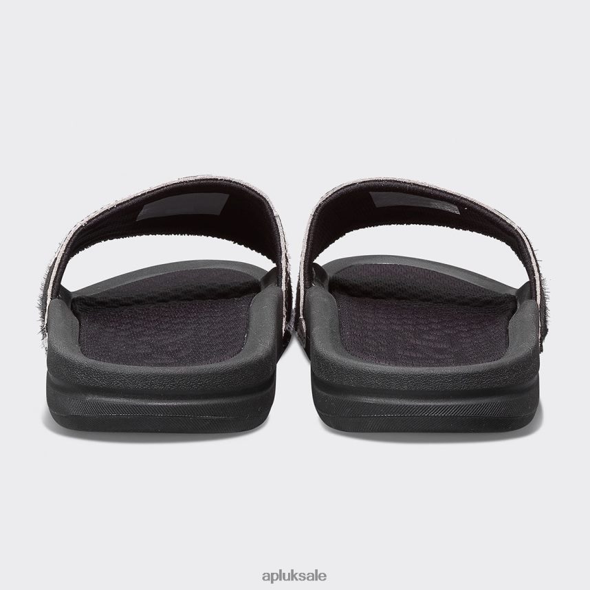 APL Iconic Slide - VH8XNZ658 APL Shoes UK Black/White/Cow Women Slides