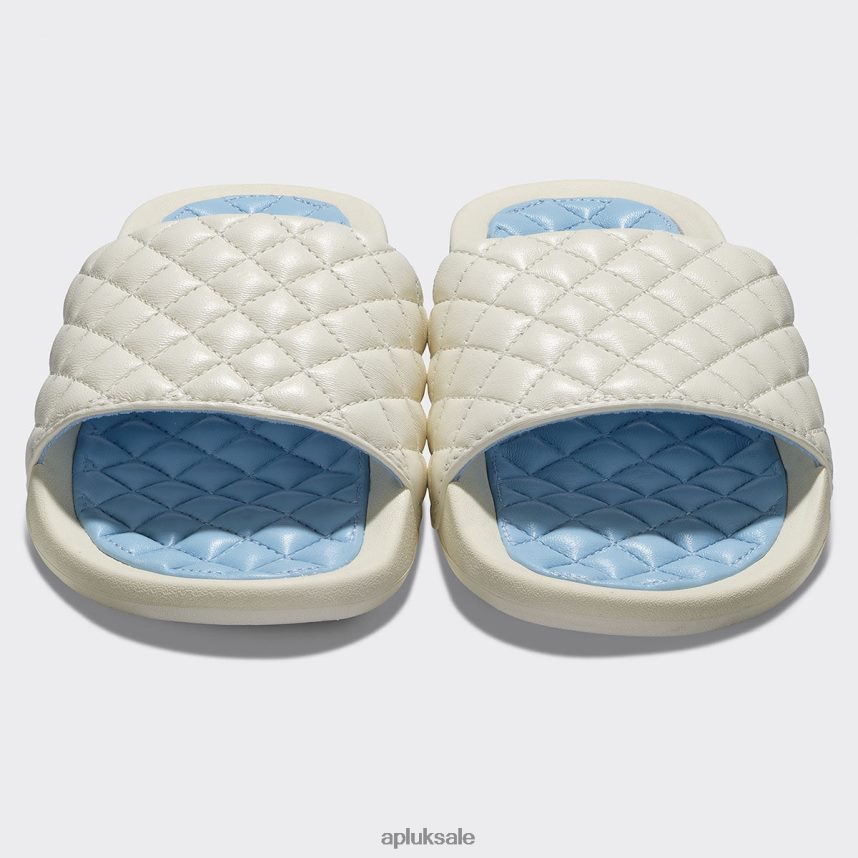 APL Lusso Slide 10 - VH8XNZ523 APL Shoes UK Pristine/Ice Blue Women Slides