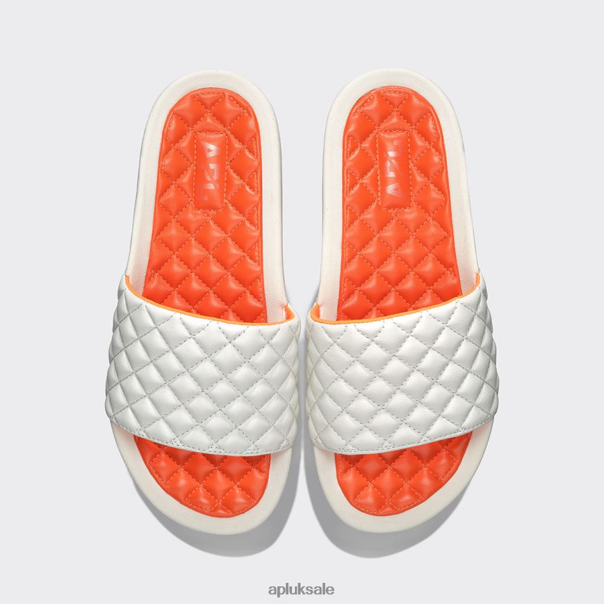 APL Lusso Slide 11 - VH8XNZ525 APL Shoes UK Ivory/Molten Women Slides