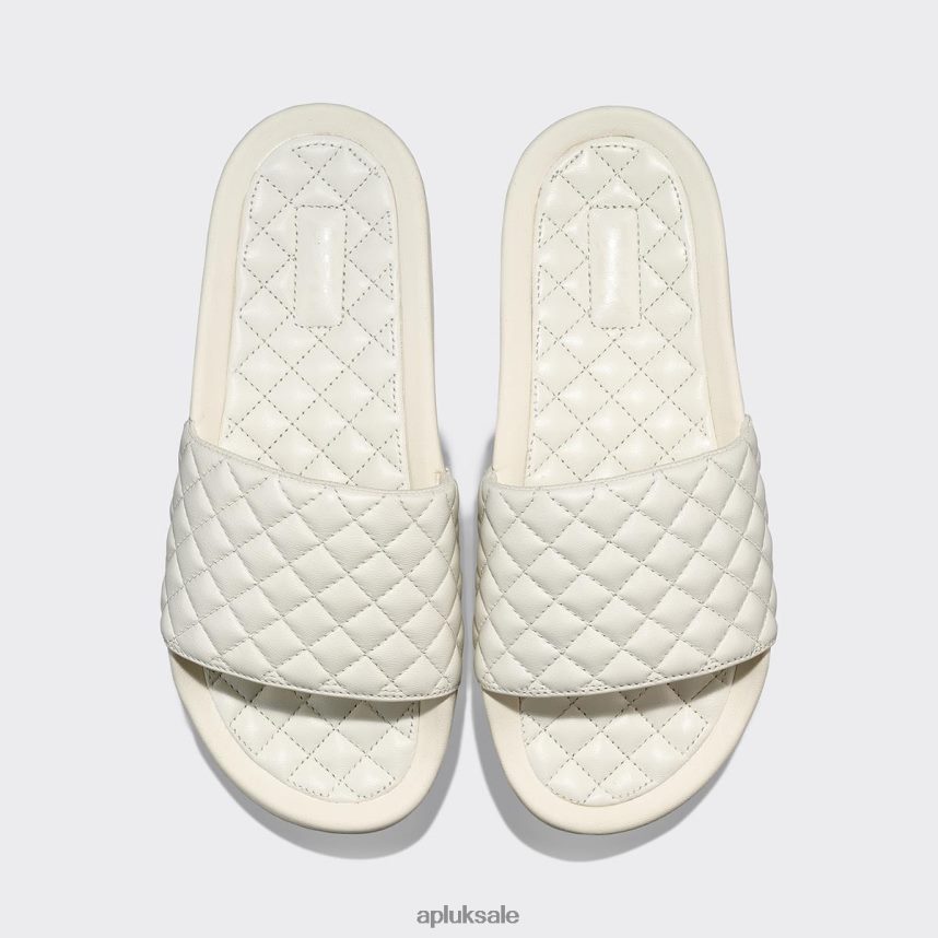 APL Lusso Slide 11 - VH8XNZ533 APL Shoes UK Ivory Women Slides