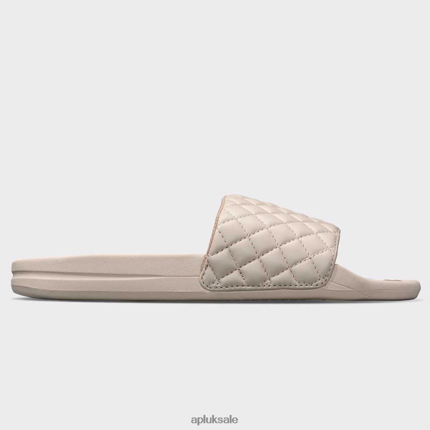 APL Lusso Slide 11 - VH8XNZ538 APL Shoes UK Creme/Rose Dust Women Slides