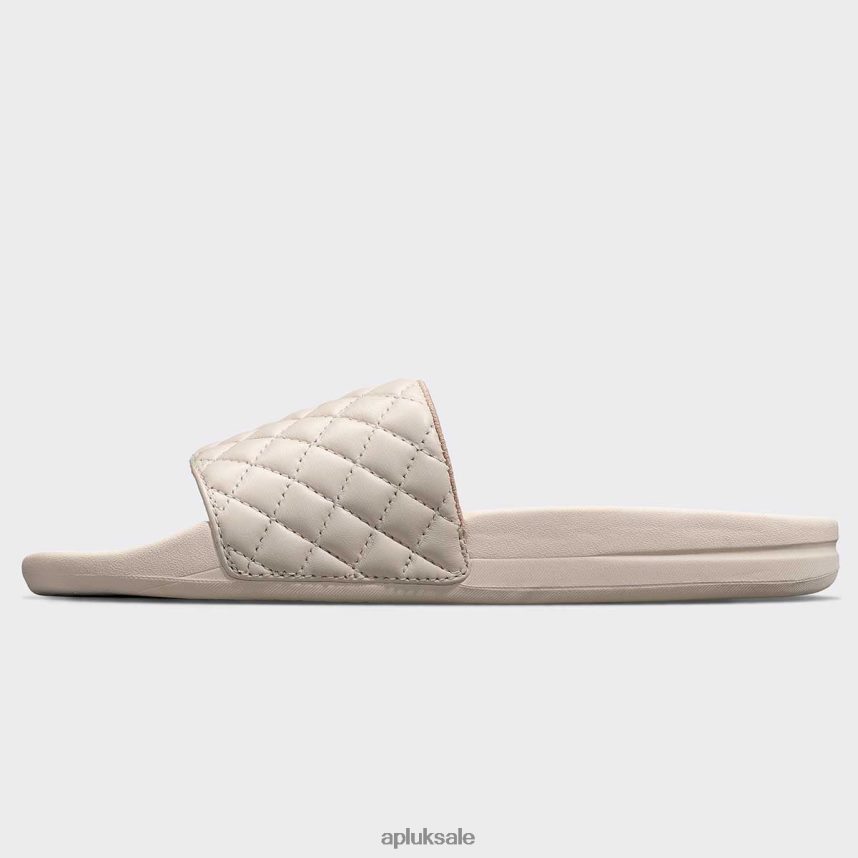 APL Lusso Slide 11 - VH8XNZ538 APL Shoes UK Creme/Rose Dust Women Slides