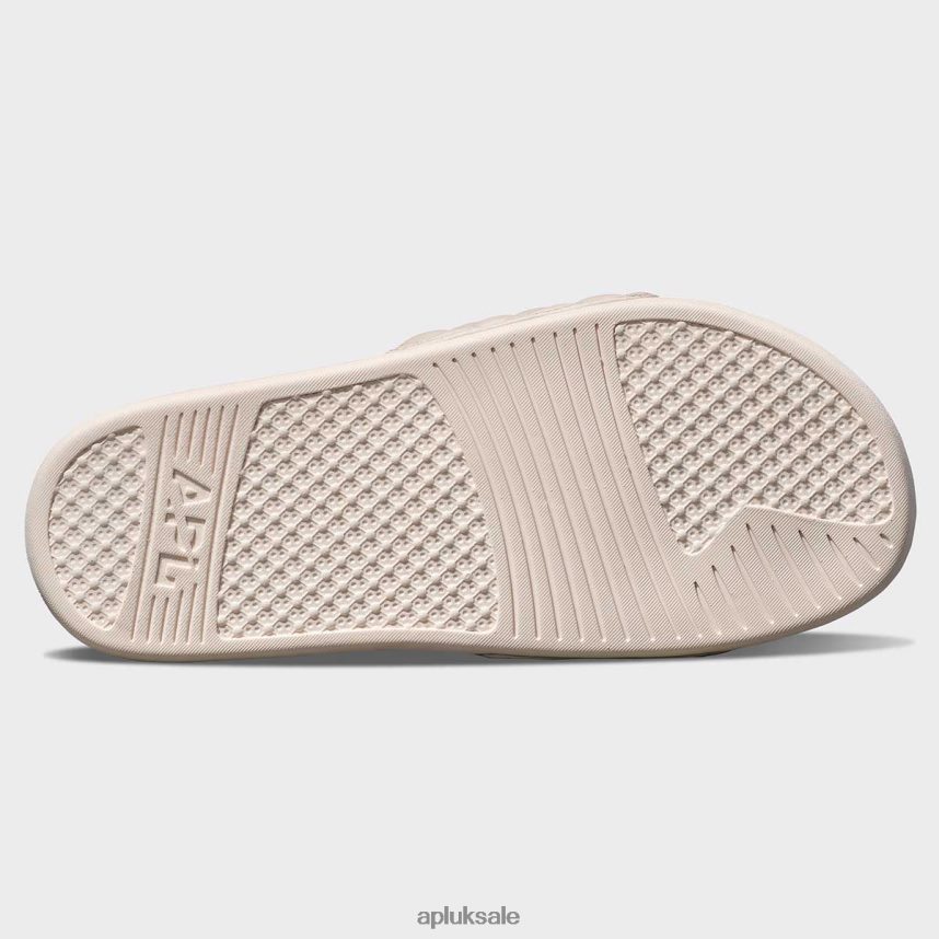 APL Lusso Slide 11 - VH8XNZ538 APL Shoes UK Creme/Rose Dust Women Slides