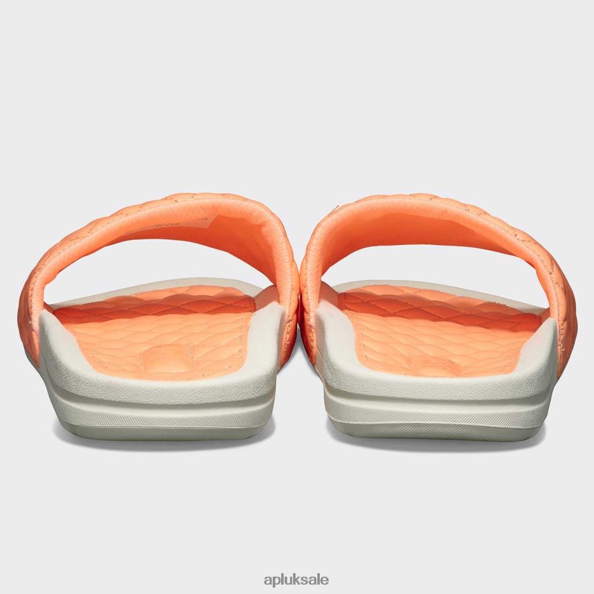 APL Lusso Slide 11 - VH8XNZ580 APL Shoes UK Neon Peach/Ivory Women Slides