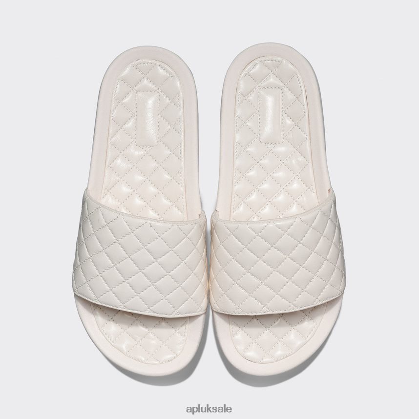 APL Lusso Slide 12 - VH8XNZ589 APL Shoes UK Sea Salt Women Slides