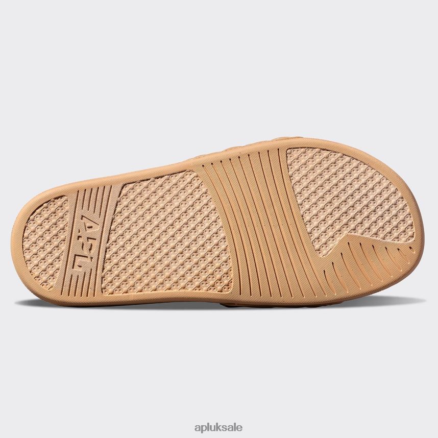 APL Lusso Slide 12 - VH8XNZ593 APL Shoes UK Tan Women Slides