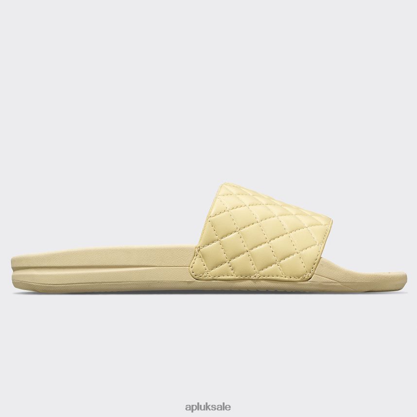 APL Lusso Slide 12 - VH8XNZ597 APL Shoes UK Lemon Zest Women Slides