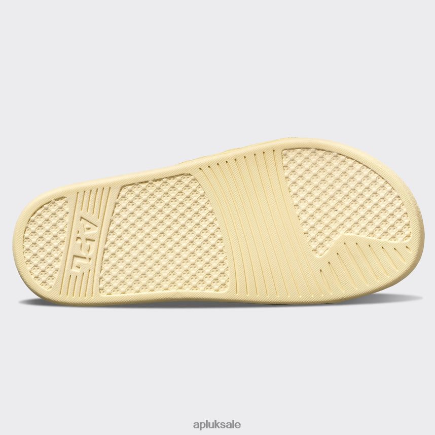 APL Lusso Slide 12 - VH8XNZ597 APL Shoes UK Lemon Zest Women Slides