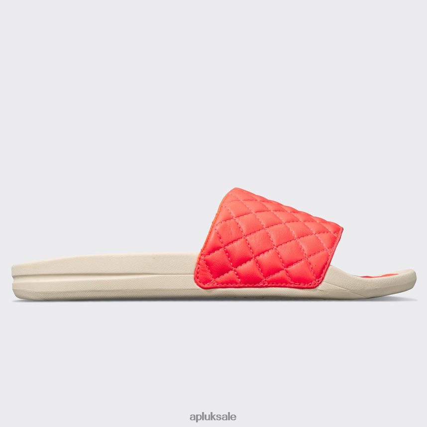 APL Lusso Slide 12 - VH8XNZ622 APL Shoes UK Magma/Pristine Women Slides
