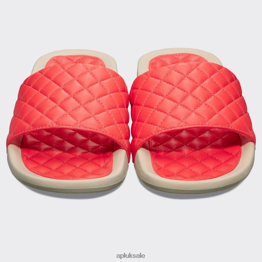 APL Lusso Slide 12 - VH8XNZ622 APL Shoes UK Magma/Pristine Women Slides