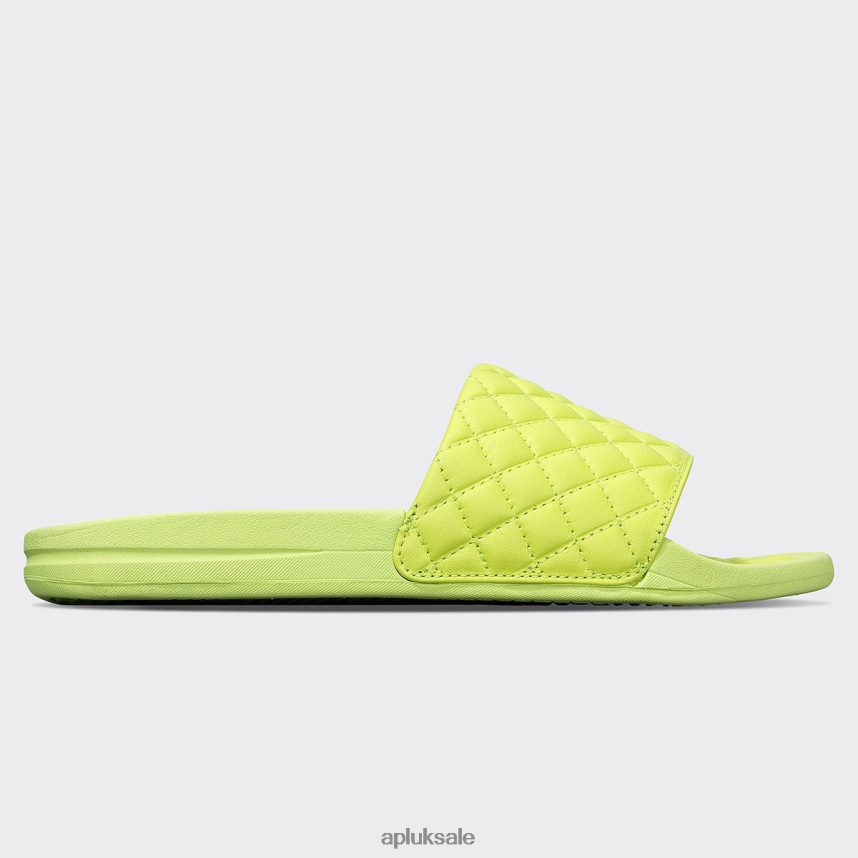 APL Lusso Slide 12 - VH8XNZ623 APL Shoes UK Bright Citrus Women Slides