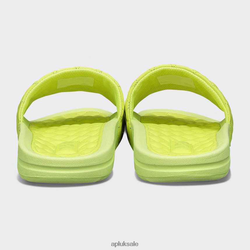 APL Lusso Slide 12 - VH8XNZ623 APL Shoes UK Bright Citrus Women Slides