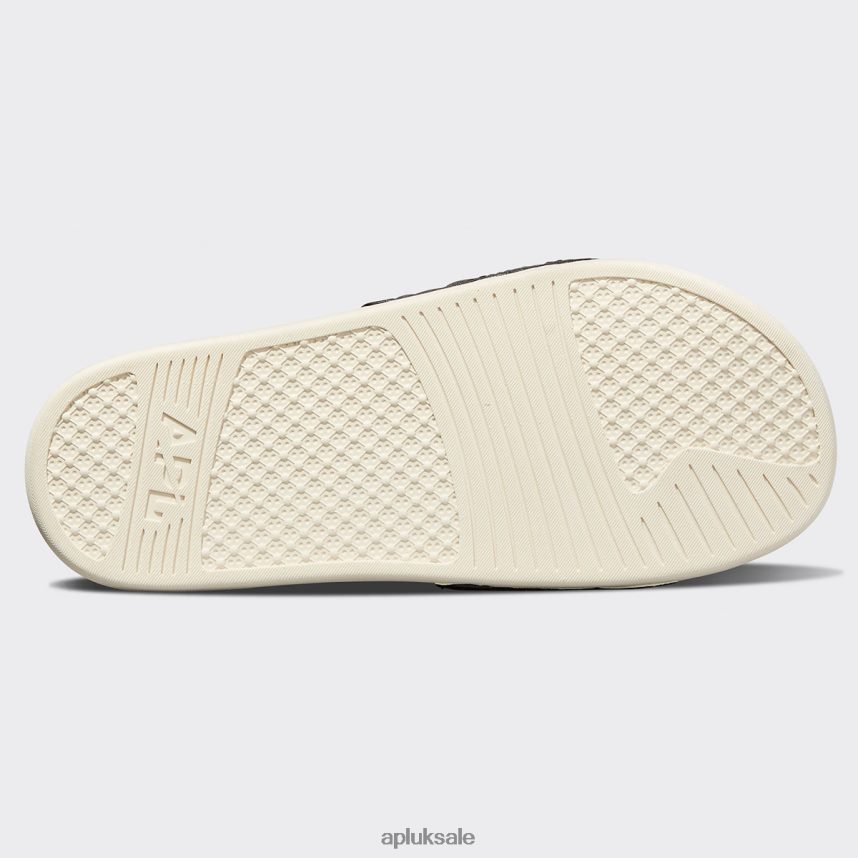 APL Lusso Slide 13 - VH8XNZ630 APL Shoes UK Black/Pristine Women Slides