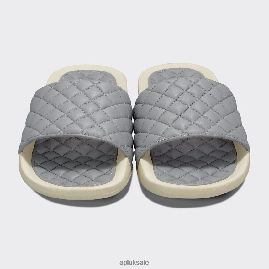 APL Lusso Slide 13 - VH8XNZ635 APL Shoes UK Cement/Pristine Women Slides