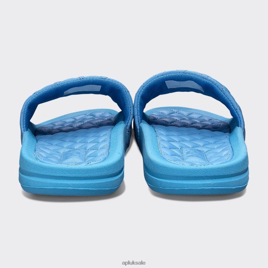 APL Lusso Slide 13 - VH8XNZ640 APL Shoes UK Coastal Blue Women Slides