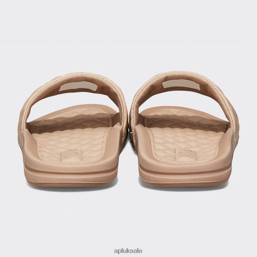 APL Lusso Slide 14 - VH8XNZ654 APL Shoes UK Almond Women Slides