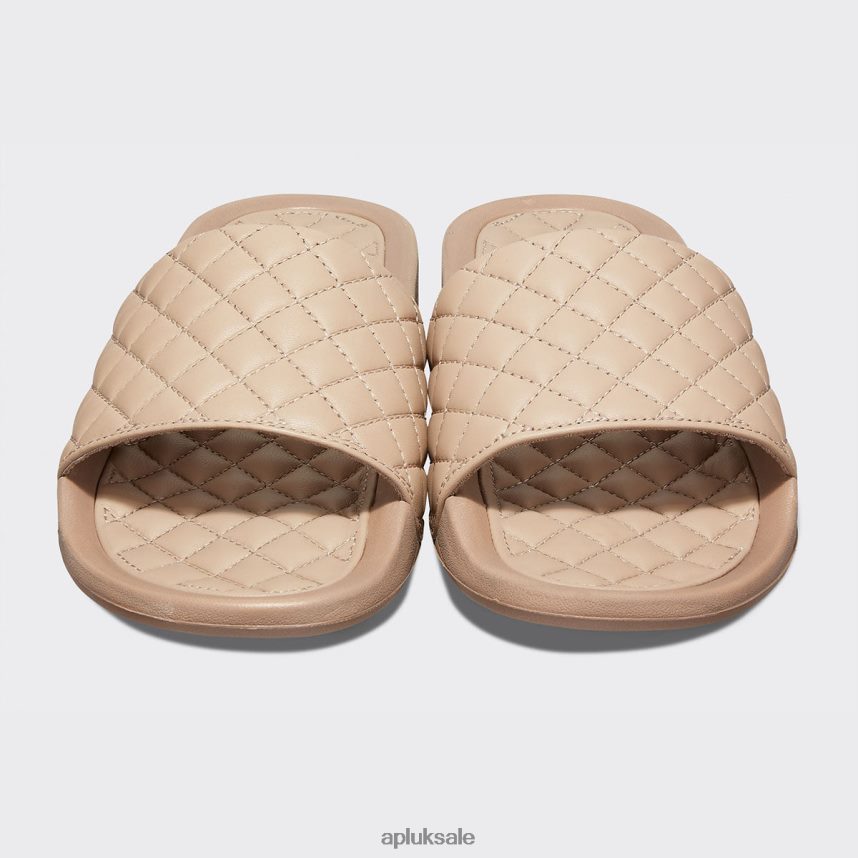 APL Lusso Slide 14 - VH8XNZ654 APL Shoes UK Almond Women Slides