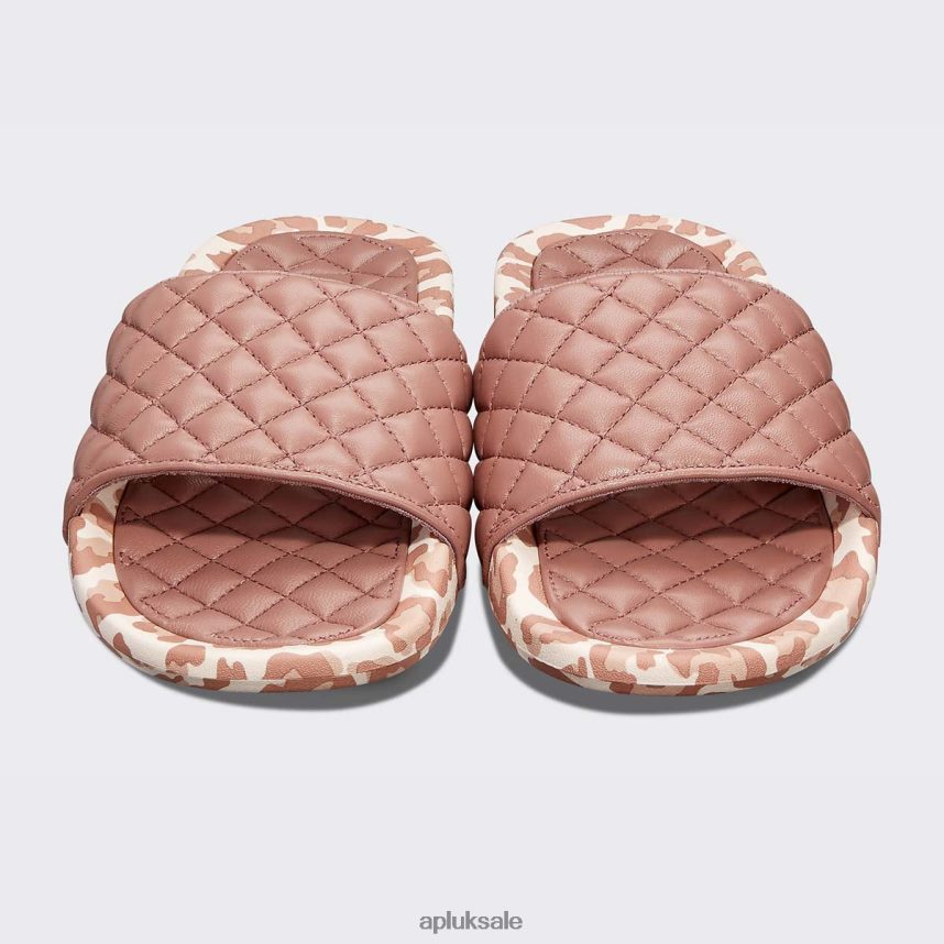 APL Lusso Slide 14 - VH8XNZ657 APL Shoes UK Beachwood/Leopard Women Slides