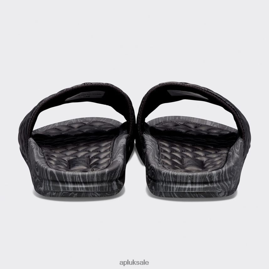 APL Lusso Slide 14 - VH8XNZ665 APL Shoes UK Black/Anthracite/Marble Women Slides