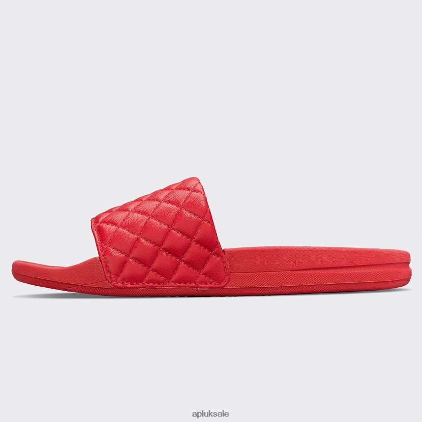 APL Lusso Slide 14 - VH8XNZ674 APL Shoes UK Red Women Slides
