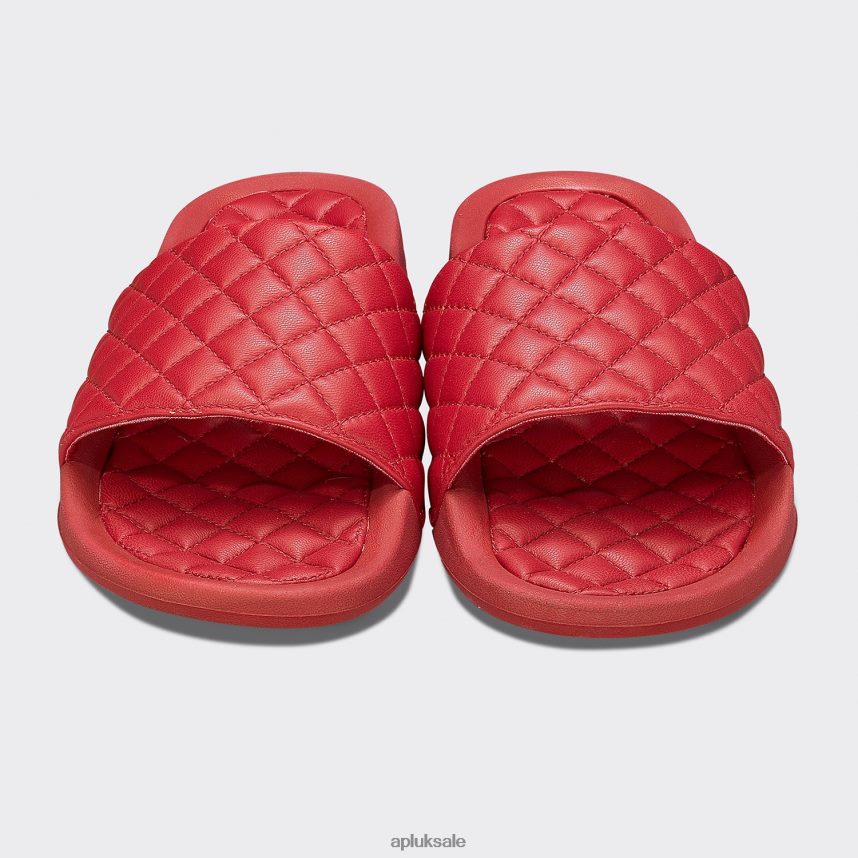 APL Lusso Slide 14 - VH8XNZ674 APL Shoes UK Red Women Slides